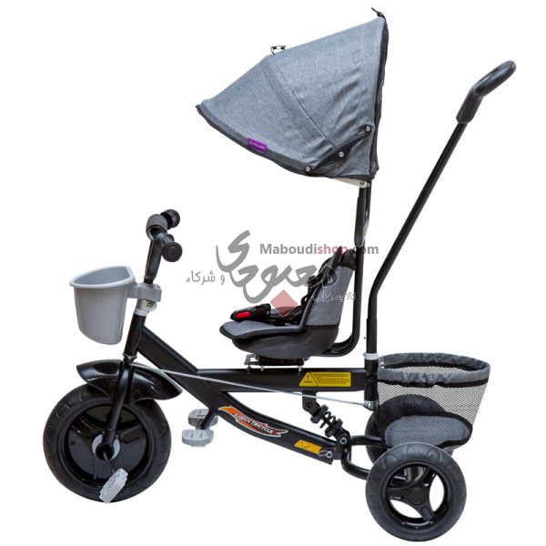 سه چرخه کودک حرفه ای کارن دلیجان نقره ای لاکچری2