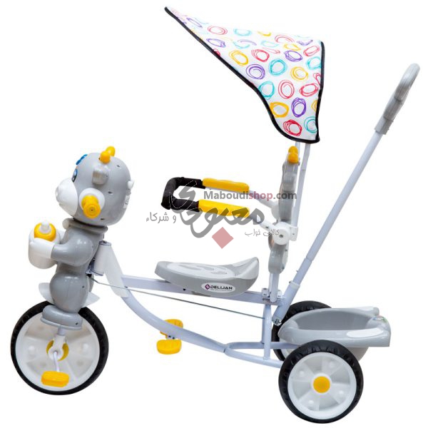 سه چرخه دلیجان مدل ماتادور (matador) طرح حیوانات رنگ طوسی2